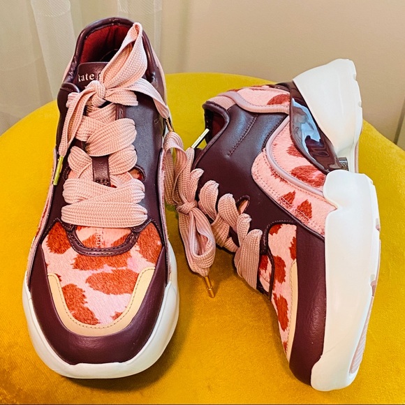 Kate Spade New York Womens Athletic Bulky Cloud Sneaker Multi Pink Size 7.5M - Picture 1 of 10